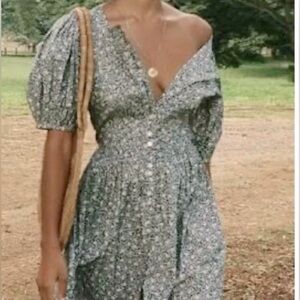 Dôen Asheville maxi dress blue size large